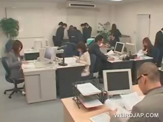 Appealing Asian Office honey Gets Sexually Teased At Work