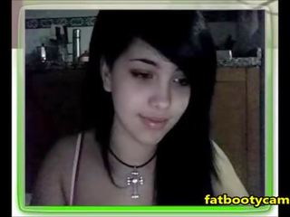 Attractive Goth lover on cam - fatbootycams.com