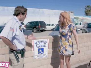 Trickery - April O'neil Tricked Into X rated movie With a Security Guard
