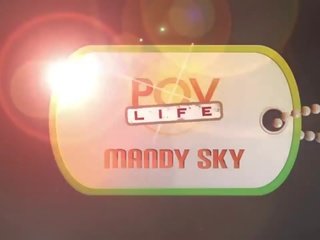 Captivating teen mandy sky in pov hardcore xxx movie